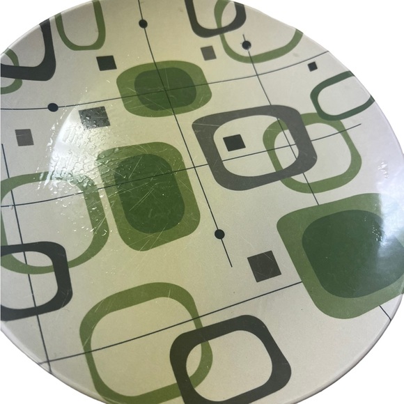 Mid Century Modern plates 5 in total made fromThermosaf polymer plastic 10 I ch - Picture 4 of 8